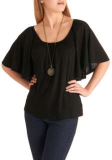 Black Solid Top  Modcloth