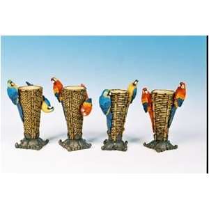  MRC COMPANY 922 01580 Resin Macaw Vase 8in Assorted Sold 