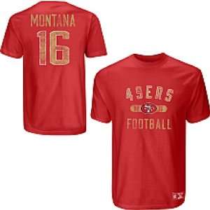 Men`s San Francisco 49ers #16 Joe Montana Garment Washed Name & Number 