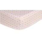 Carters Easy Fit Crib Printed Fitted Sheet   Pink Daisy