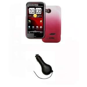  EMPIRE HTC Rezound Red Fade Out Stealth Rubberized Hard 