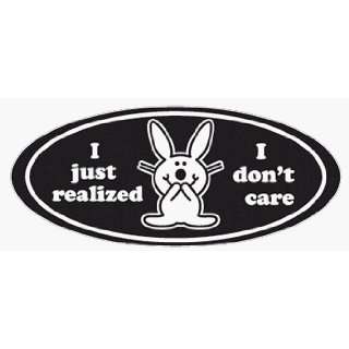  Happy Bunny   I Just Realized I Dont Care   Sticker 