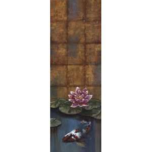  Golden Koi II   Poster by Selina Werbelow (12x36) Patio 