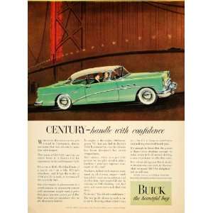  1954 Ad Buick Roadmaster Bridge Buick Automobile General 
