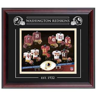   Washington Redskins Team Evolution 8 x 10 Framed Photo   
