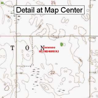 USGS Topographic Quadrangle Map   Geneseo, North Dakota (Folded 