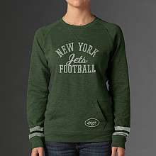 47 Brand New York Jets Womens Homefield Crew Sweatshirt    