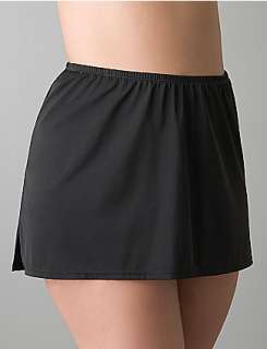 Slimming plus size New and improved slitted swim skirt  Lane Bryant