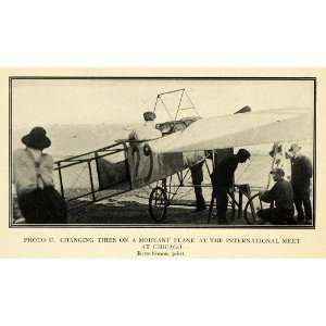  1911 Print Chicago International Meet Moissant Plane 