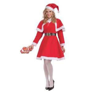   By Forum Novelties Miss Santa Adult Costume / Red   Size Standard