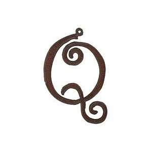   Ranch Rusted Iron Letter Q 40x64mm Charms Arts, Crafts & Sewing