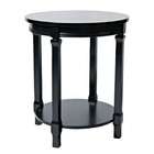 Powell Black Finish Round 4 Post Accent w/small round shelf Table