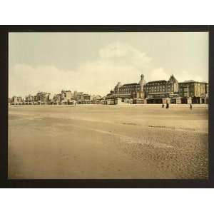   Reprint of Beach and casino, Malo les Bains, France