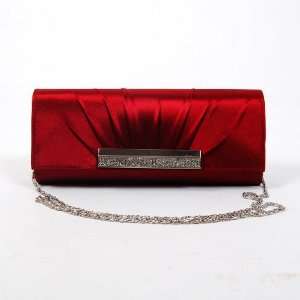  Elegant Clutch Bag Tote Handbag Chain Royal Red Beauty
