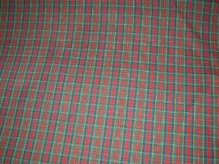   PLAID HAS APPROXIMATELY A 43 I NCH WIDTH FROM SELVEDGE TO SELVEDGE