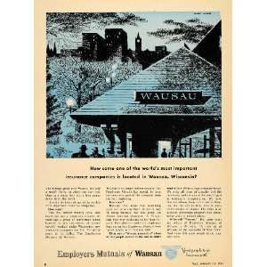   Wausau Wisconsin Train Station   Original Print Ad