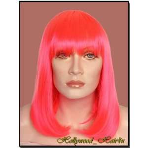  Hollywood_hair4u   Shoulder Length Full Bangs Fuchsia Pink 