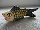 vintage signed sermel paper mache fish mexican folk art ser