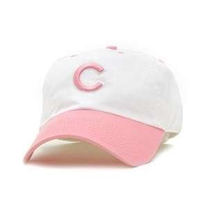 Chicago Cubs Womens White & Pink Two Tone Adjustable Cap   White/Pink 