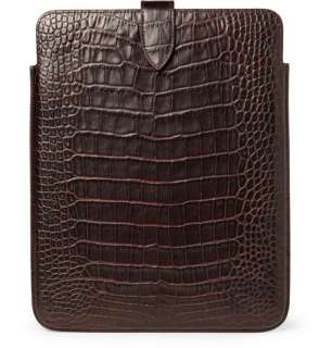   and covers  Ipad cases  Crocodile Embossed Leather iPad Sleeve