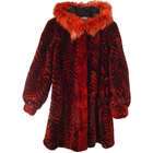   New Real Shearing Fur Classic Parka Half Ann Coat Hood Fox Trim