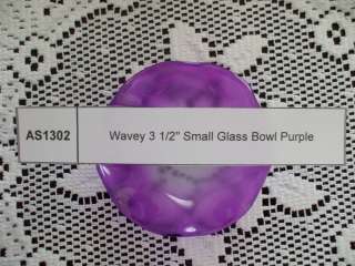 Glass Bowl Wavey 3 1/2 Glass Tart Warmer 10 Colors  