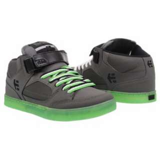 Athletics Etnies Mens Number Mid Grey/Lime/White Shoes 
