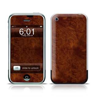 iPhone 2G Skin Handy Sticker Holz Design Cover Aufkleber + Wallpaper 