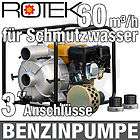 Motorpumpe 60m³/h Schmutzwasser 25m Kreiselpumpe 2,5 ba