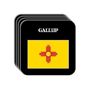  US State Flag   GALLUP, New Mexico (NM) Set of 4 Mini 
