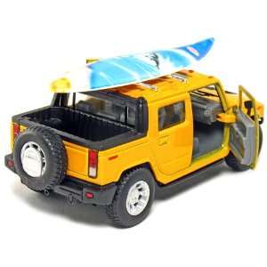  Set of 12 Cars 5 Hummer H2 SUT with Surfboard 1/40 Scale 