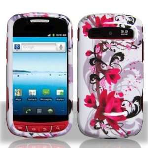 Samsung R720 Admire Red Flower on White Case Cover Protector + LCD 