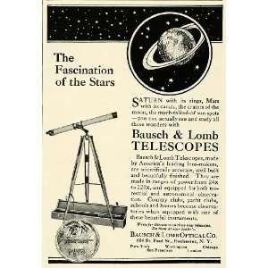 com 1923 Ad Bausch Lomb Optical Telescopes Astronomy Stargazing Mars 