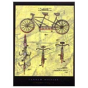 Patent Company Tandem Bicycle 24x18 Poster Print 