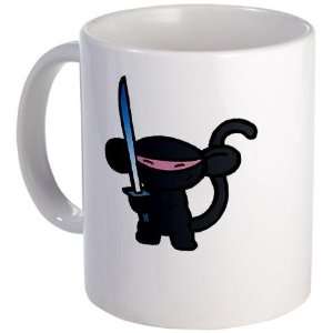 Black Minky with Shiny Sword Funny Mug by   