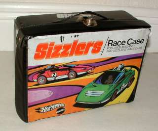 RED LINE SIZZLERS RACE CASE WITH BLACK SIDE BURN  