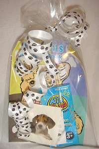 BIRTHDAY FILLED DOG PUPPY PAW PRINT PARTY FAVOR BAG  