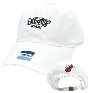 NBA Elevation Miami Heat White Black Womens Ladies Team Hat Cap Cotton 