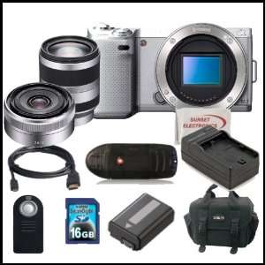 Camera(Silver) Sony E Mount 18 200mm f/3.5 6.3 Zoom Lens, Sony E Mount 