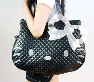 Brand new black Leather Shoulder Tote Hand bag purse  