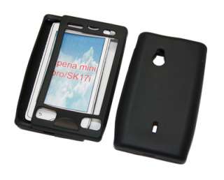 Silikon Case für Sony Ericsson xperia mini pro in schwarz 