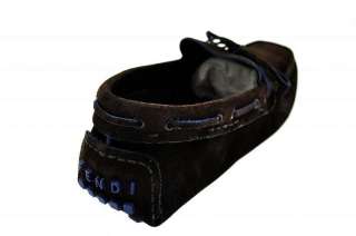 Fendi Shoes Mens Loafers 7D0673 Suede Dark Brown 8 (42)  