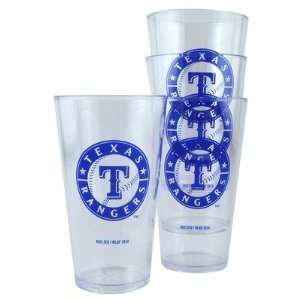  Boelter Plastic Pint Cups 4 pack   Texas Rangers Kitchen 