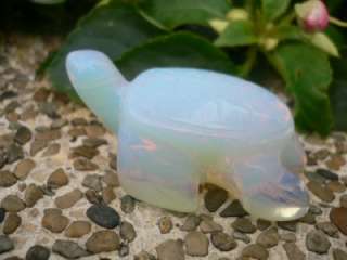 Hand Carved Opal Gemstone Sea Turtle Figurine S3942  