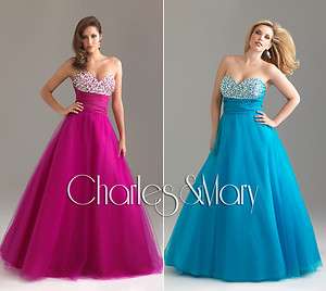   line Tulle Quinceanera/Ball gown/Evening/Prom dress/SZ 6 8 10 12 14 16