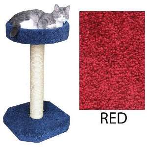  Cat Scratching Post   With Loft Bed   Red (Red) (33H x 19 