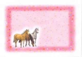 12 x Einladung Einladungen Pferde Kindergeburtstag NEU  