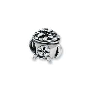  Pot of Gold Charm in Silver for Pandora and most 3mm 