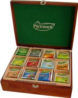 Pickwick Teekiste,Geschenk Kiste,Teebox,gefüllt,144 Teebeutel   Douwe 