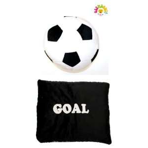   Soft Plush Stuffed Sport Pillow   Goal Soccer Ball